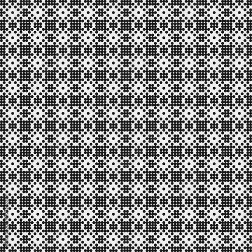 Abstract Cross Pattern Dots Logo generative computational art illustration