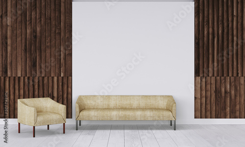 modern interior with sofa