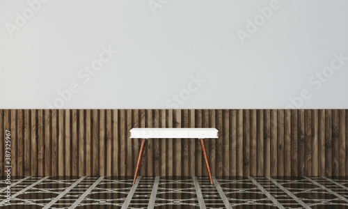 modern interior with office desk