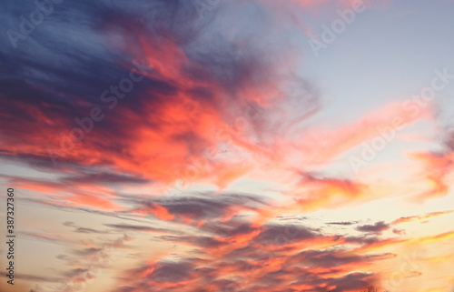 Fototapeta Naklejka Na Ścianę i Meble -  sunset with clouds