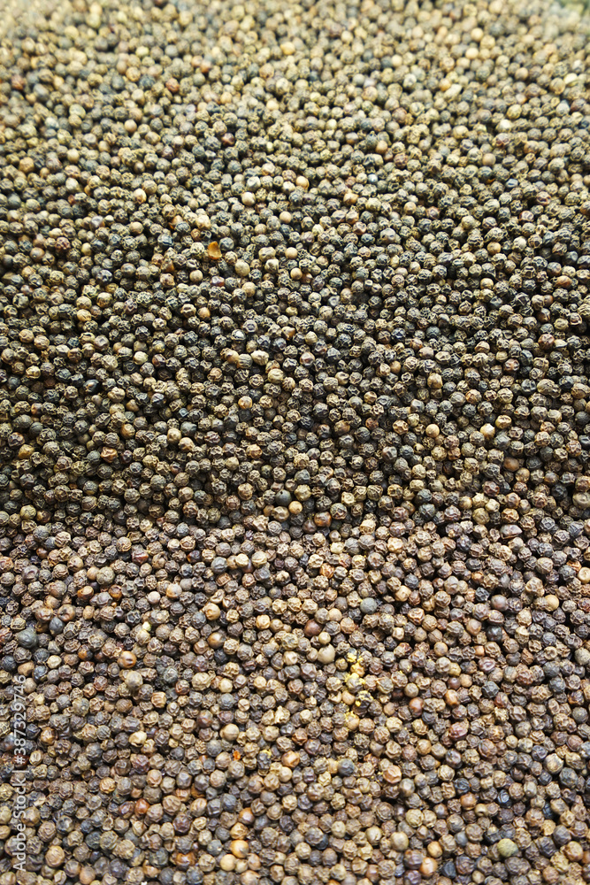 Close up pile of pepper 