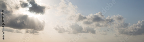 sun shining thru clouds