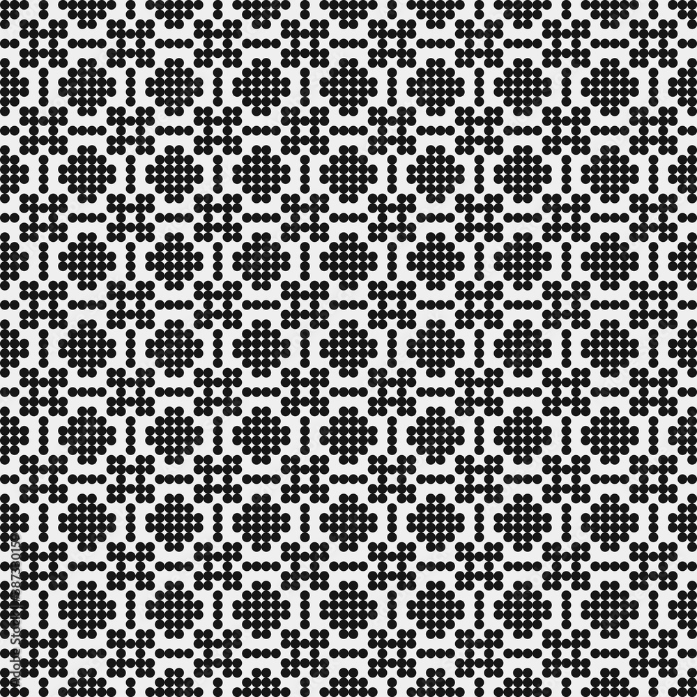 Abstract Cross Pattern Dots Logo generative computational art illustration