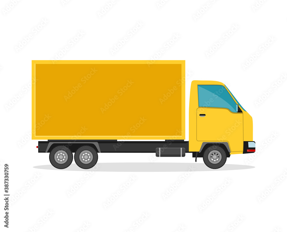 Delivery truck. Flat style vector illustration delivery service concept.