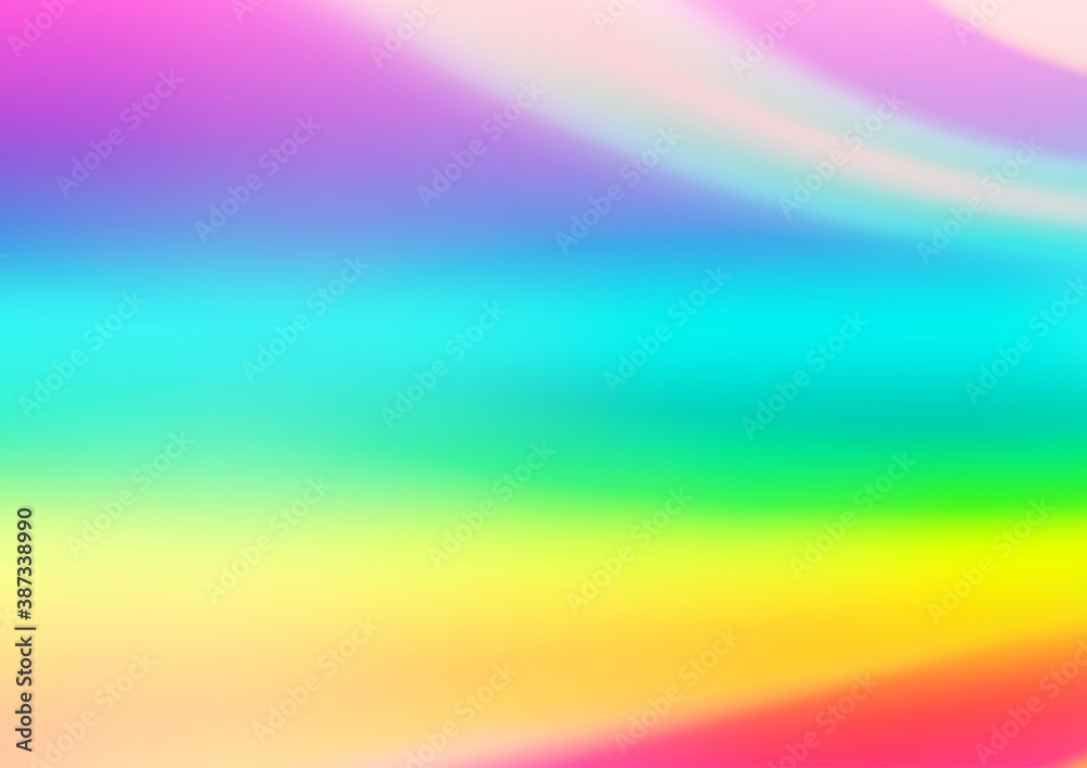 Light Multicolor, Rainbow vector abstract blurred background.