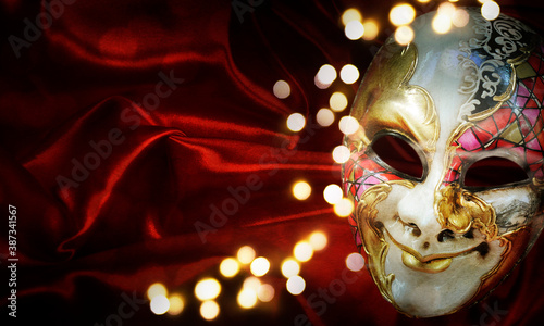 Traditional carnival venetian mask