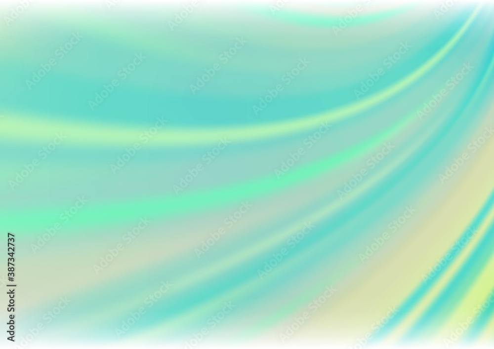 Light Green vector blur pattern. Light Green vector blur pattern.