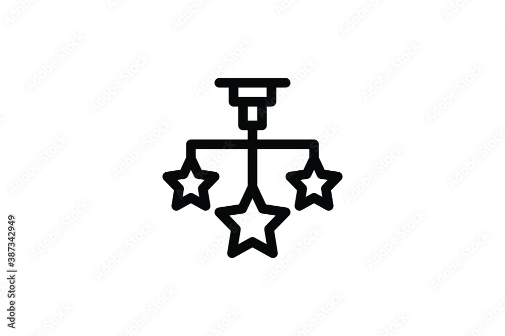 Toys Outline Icon - Cot Toys Outline Icon - Cot