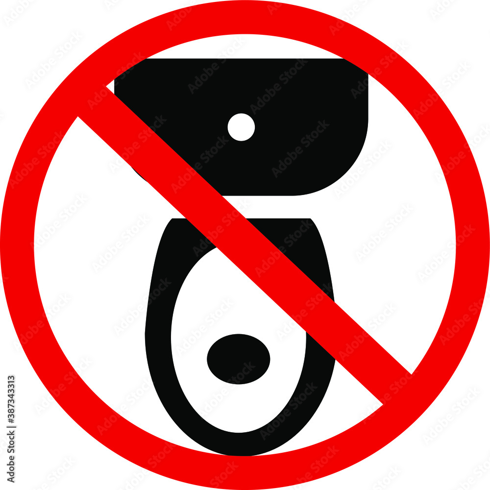 No toilet bowl vector icon isolated on a white background. No toilet bowl vector icon isolated on a white background.