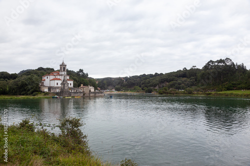 Church and cemetery Niembro in the council of Llanes, Asturias, Spain