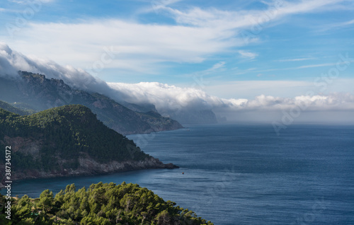 Coastline at the east coast of Mallorca