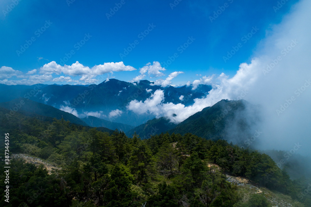 July 18, 2018, Aerial View of Dasyueshan means “Daxueshan Mountain”. This is a national forest recreation area which located in Taichung County, the center of Taiwan. July 18, 2018, Aerial View of Dasyueshan means “Daxueshan Mountain”. This is a national forest recreation area which located in Taichung County, the center of Taiwan.