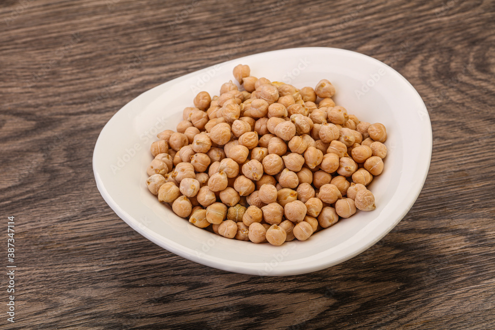 Vegan cuisine - Dry chickpea heap Vegan cuisine - Dry chickpea heap