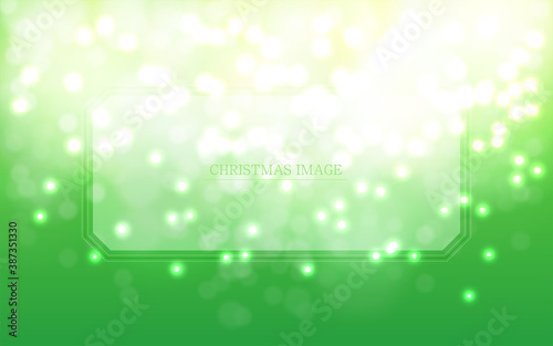 フレームのついたキラキラしたクリスマスイメージの背景素材