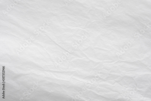 White crumpled paper abstract background texture