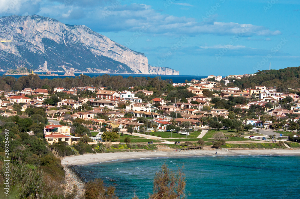 Naklejka premium Porto Frailis beach, Arbatax, Tortolì, Ogliastra Province, Sardinia,Italy, Europe,