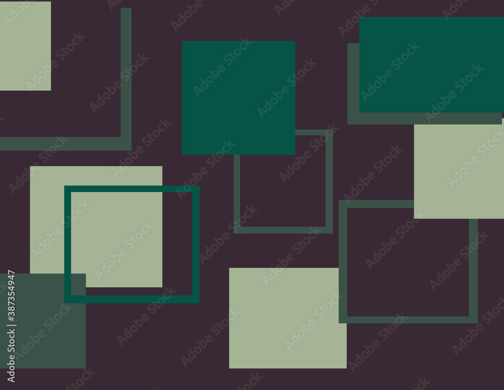 Green squares overlapping background Green squares overlapping background