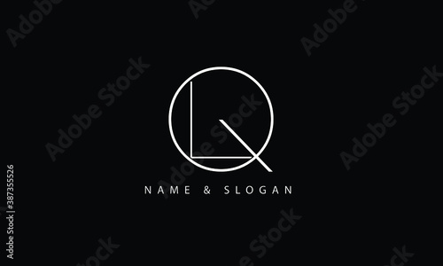 LQ, QL, L, Q abstract letters logo monogram photo