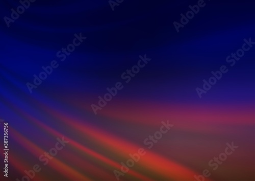 Dark Blue, Red vector blurred background.