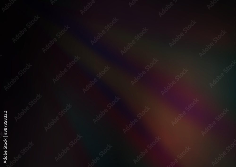 Dark Black vector bokeh pattern.