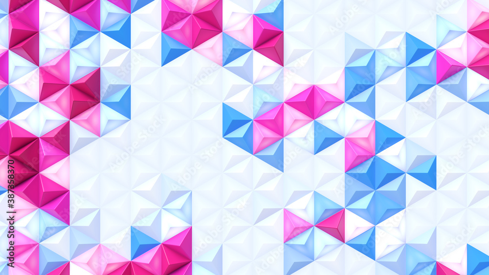 Abstract geometric bright tech pattern. 3D render Abstract geometric bright tech pattern. 3D render