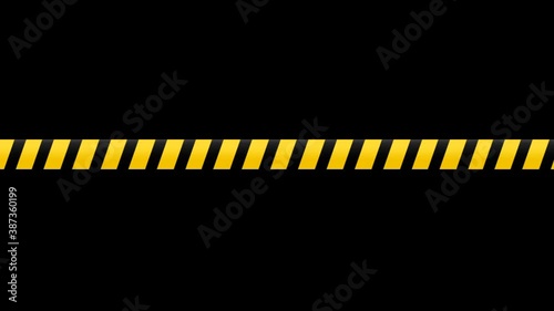 police seal tape in yellow black