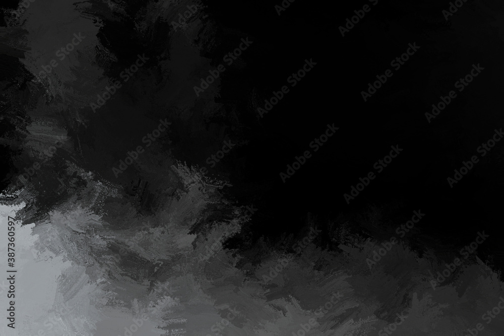 abstract black & grey wave brush stroke background