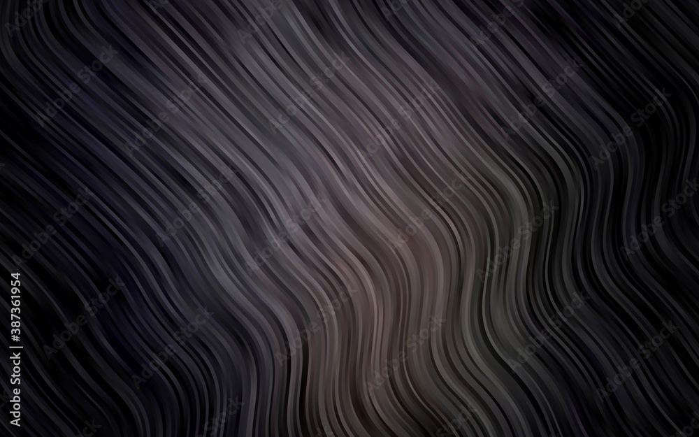 Dark Black vector pattern with liquid shapes. Dark Black vector pattern with liquid shapes.