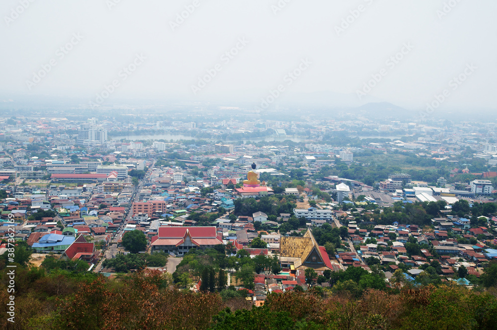 Top view of Nakhon Sawan,Thailand