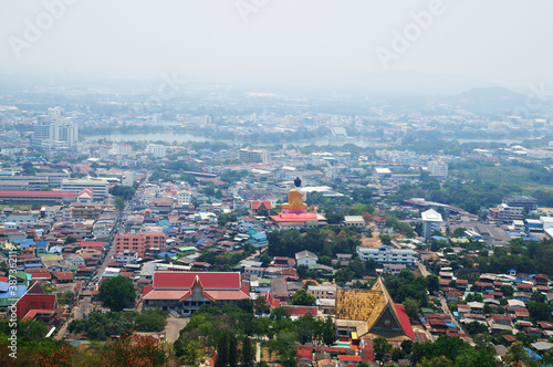 Top view of Nakhon Sawan,Thailand
