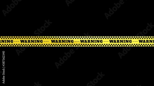 police seal tape in yellow black