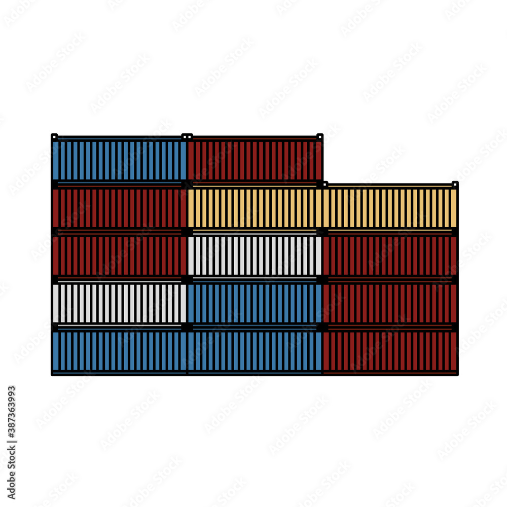 Obraz premium Container Stack Icon