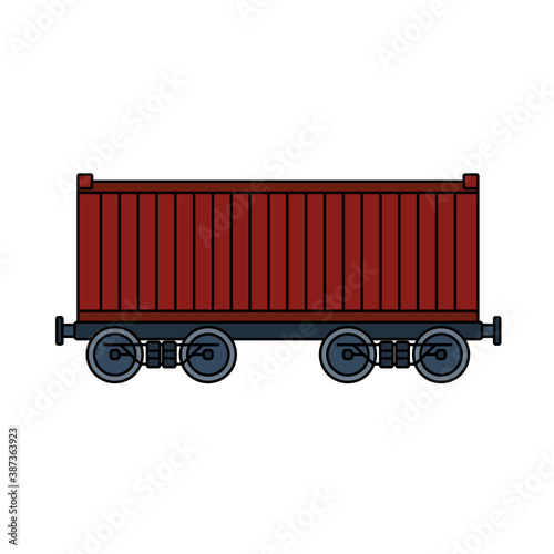 Railway Cargo Container Icon