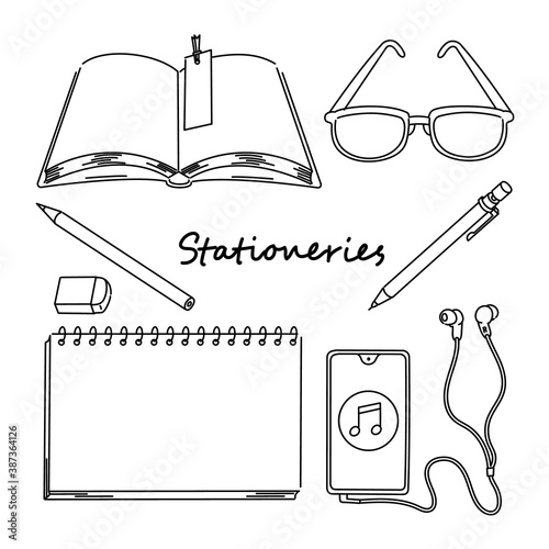 ステーショナリー　モノトーン