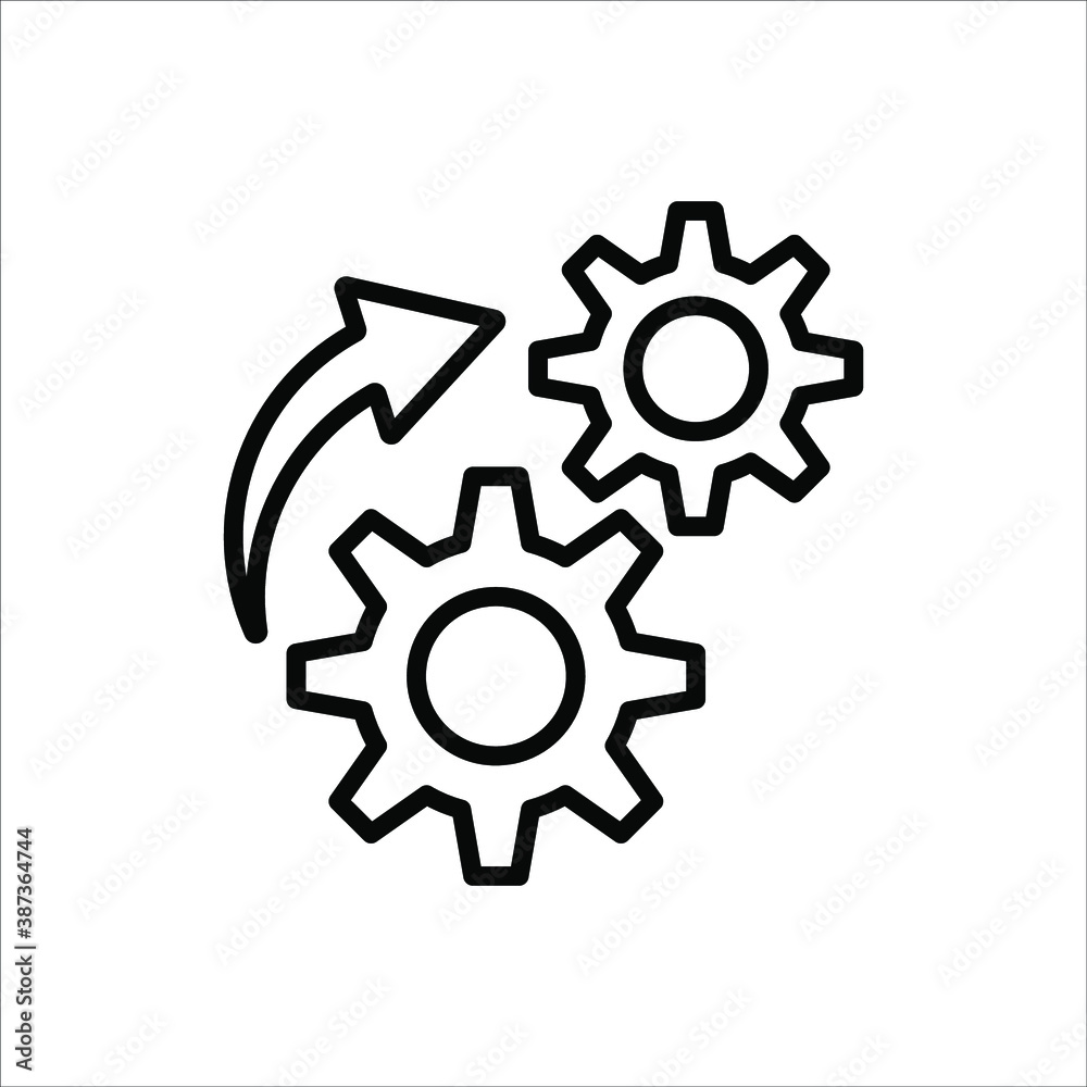 Loading process. Update system icon. Concept of upgrade application progress icon for graphic and web design on white background Loading process. Update system icon. Concept of upgrade application progress icon for graphic and web design on white background