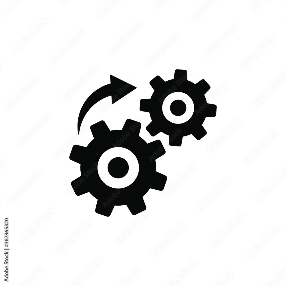 Loading process. Update system icon. Concept of upgrade application progress icon for graphic and web design on white background Loading process. Update system icon. Concept of upgrade application progress icon for graphic and web design on white background