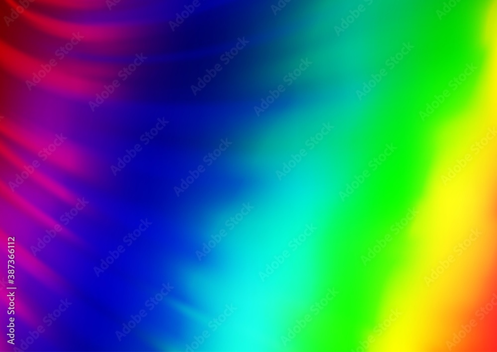 Obraz premium Light Multicolor, Rainbow vector abstract bright background.