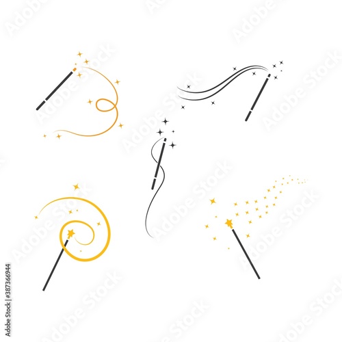 wand magic  vector icon illustration design