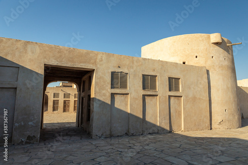 Fototapeta Naklejka Na Ścianę i Meble -  Inside view from historical old Al-Uqair port in Saudi Arabia.
