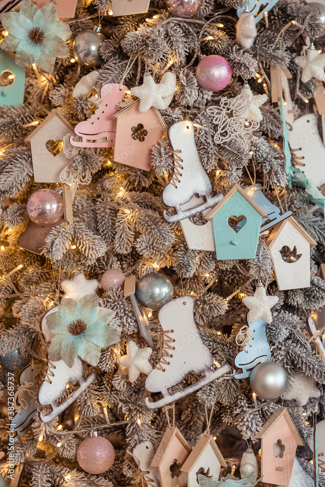Fototapeta premium christmas tree decorations