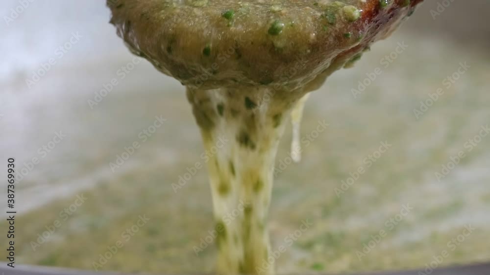 Jam made from feijoa. Feijoa cooked in sugar and water Jam made from feijoa. Feijoa cooked in sugar and water