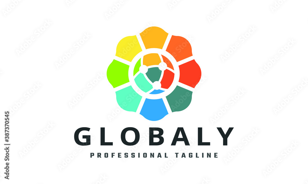 Globaly Vector Logo Template Globaly Vector Logo Template