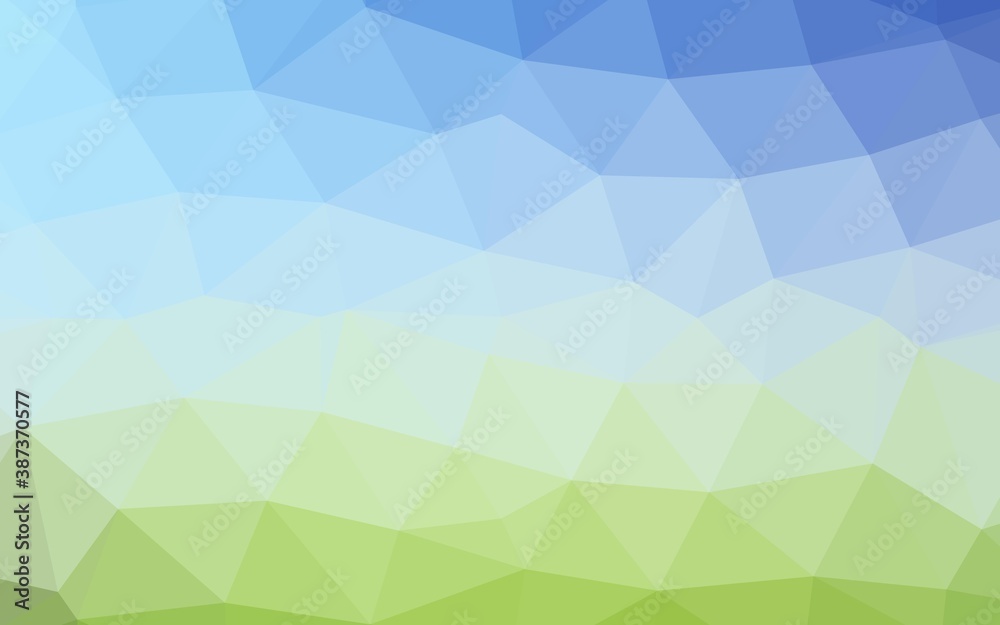 Light Blue, Green vector low poly cover. Light Blue, Green vector low poly cover.