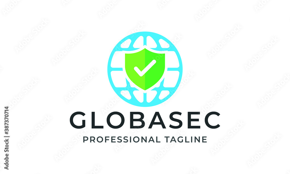 Global Secure Vector Logo Template Global Secure Vector Logo Template