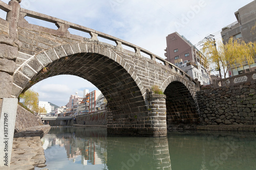 長崎市の眼鏡橋 © Paylessimages