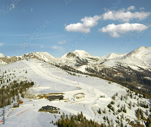 Ski Region Bad Kleinkirchheim, Nockberge Mountains in Carinthia, Austria Alps