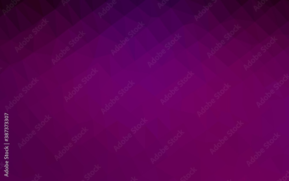 Obraz premium Dark Purple vector abstract polygonal layout.