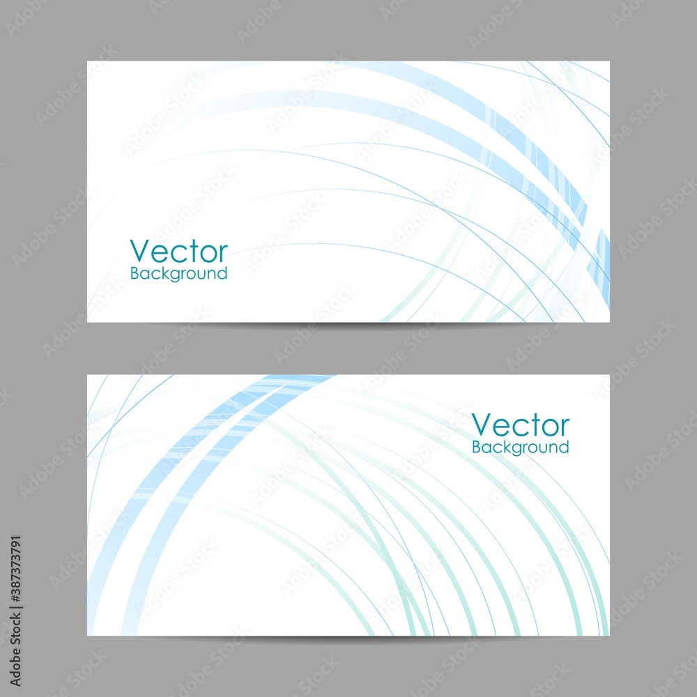 Vector illustration of banners with abstract waves Vector illustration of banners with abstract waves