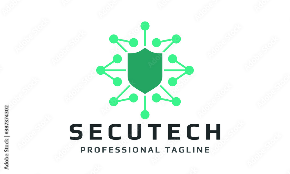 Secutech Vector Logo Template Secutech Vector Logo Template