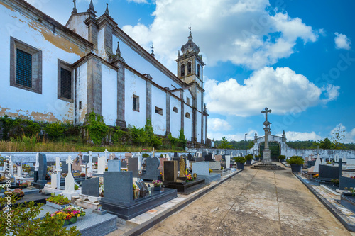 St. Martin of Tibaes Monastery cemetery, Braga, Minho, Portugal photo